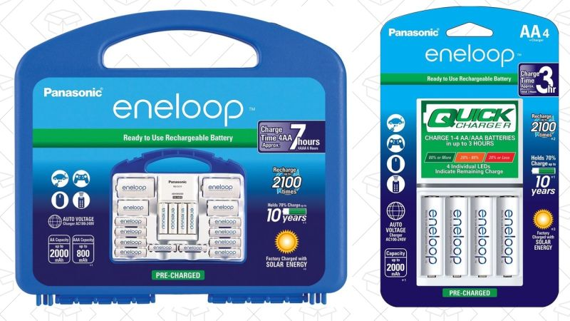 Eneloop Power Pack | $35 | AmazonEneloop Advanced 4-Pack AAs | $22 | Amazon